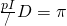 \frac{pI}/D= \pi