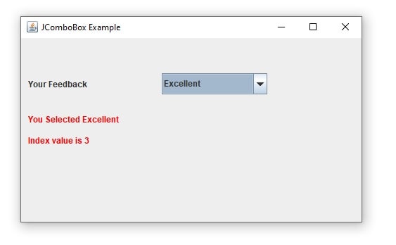 Jcombobox Set Items Array , JComboBox basic tutorial and examples – YOVZ