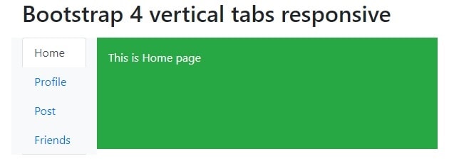 Bootstrap 4 vertical tabs responsive