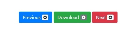 Bootstrap badges with icons