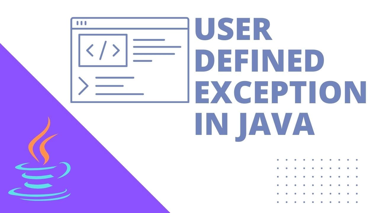User Defined exception in Java