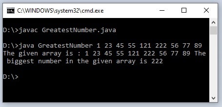 find greatest number in a 3*3 array