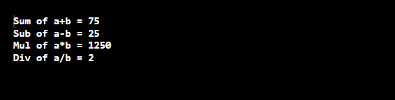 c++ addition subtraction multiplication division 